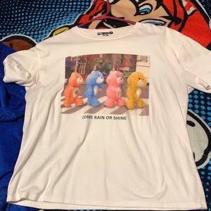 Zara x Care Bears graphic print t-shirt in white.
